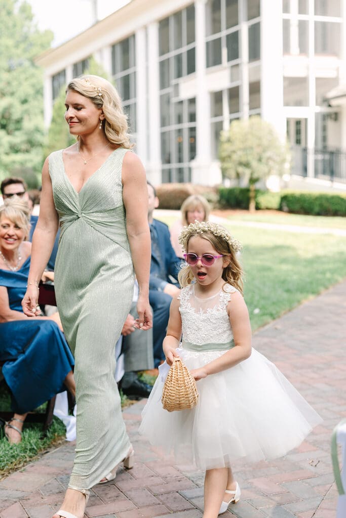 outdoor ceremony at Florida mansion wedding venue, Luxmore Grande Estate, captured by Jennifer Holly Photography