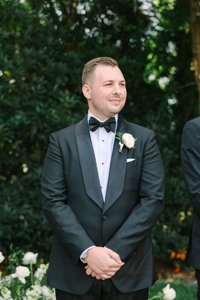 outdoor ceremony at Florida mansion wedding venue, Luxmore Grande Estate, captured by Jennifer Holly Photography