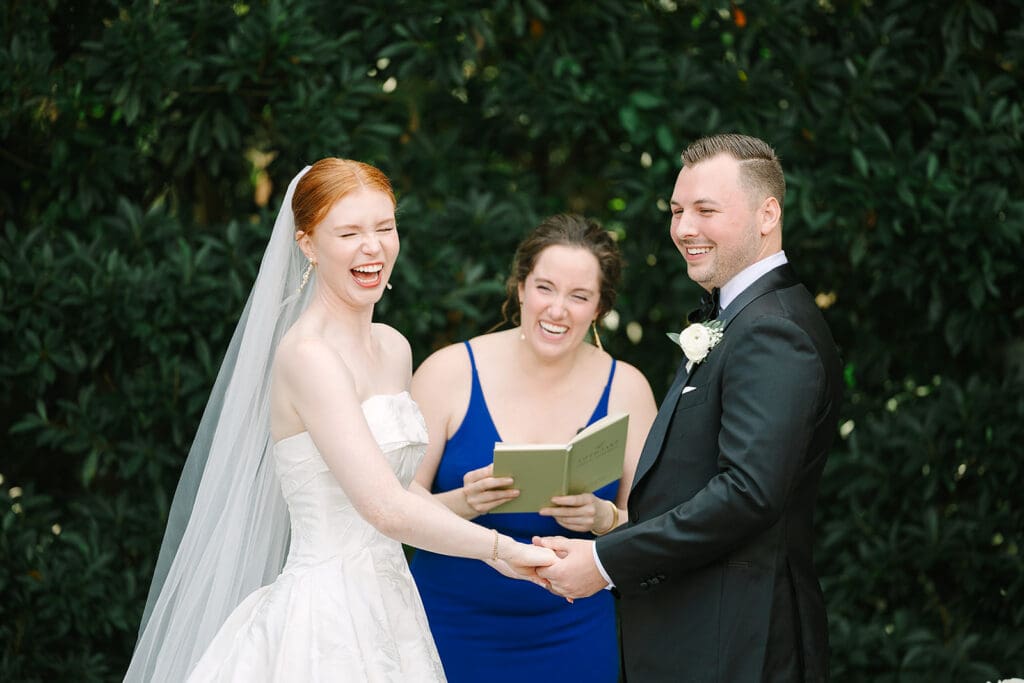 outdoor ceremony at Florida mansion wedding venue, Luxmore Grande Estate, captured by Jennifer Holly Photography