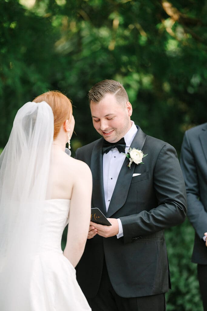 outdoor ceremony at Florida mansion wedding venue, Luxmore Grande Estate, captured by Jennifer Holly Photography