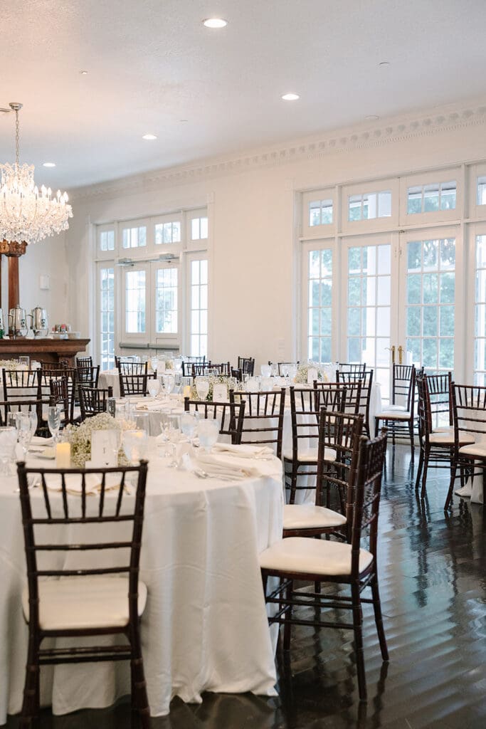grande ballroom reception at Florida mansion wedding venue, Luxmore Grande Estate, captured by Jennifer Holly Photography