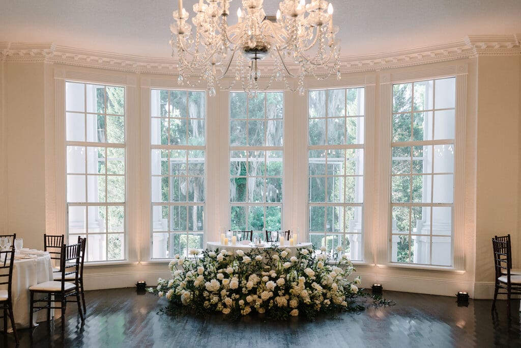 grande ballroom reception at Florida mansion wedding venue, Luxmore Grande Estate, captured by Jennifer Holly Photography