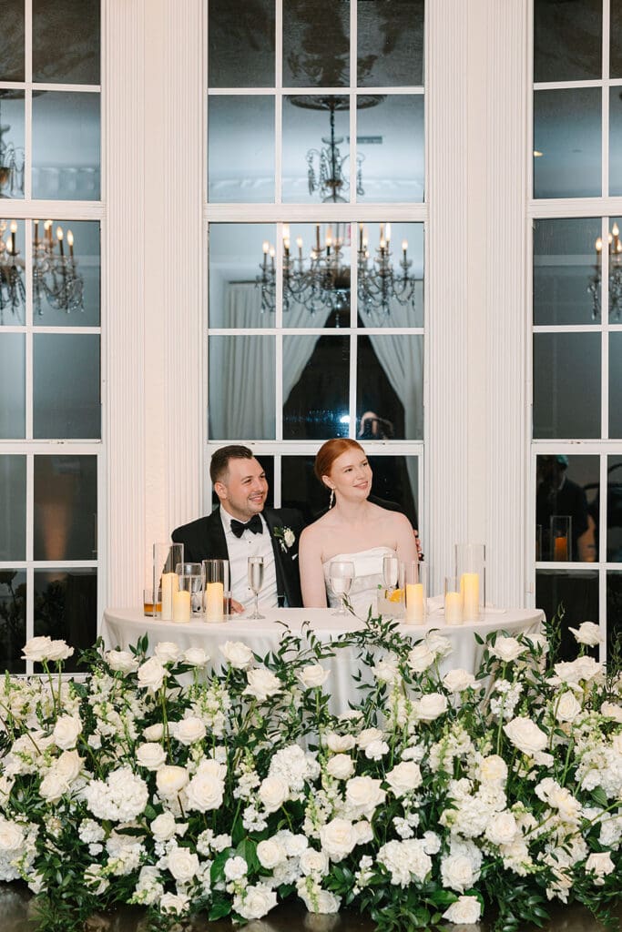 grande ballroom reception at Florida mansion wedding venue, Luxmore Grande Estate, captured by Jennifer Holly Photography