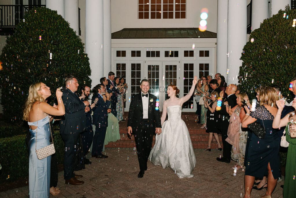 bubble exit at Florida mansion wedding venue, Luxmore Grande Estate, captured by Jennifer Holly Photography