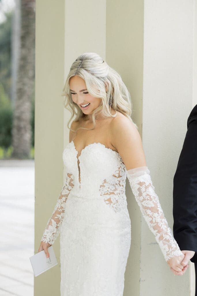 Bride and groom private vows at a wedding at Hyatt Regency Grand Cypress Resort in Orlando, Florida, captured by Jennifer Holly Photography