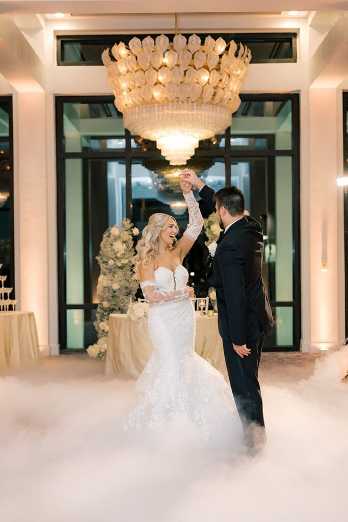wedding reception first dance at Hyatt Regency Grand Cypress Resort in Orlando, Florida, captured by Jennifer Holly Photography