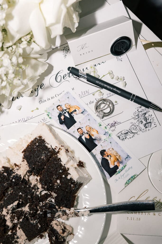late-night wedding reception details at Hyatt Regency Grand Cypress Resort in Orlando, Florida, captured by Jennifer Holly Photography