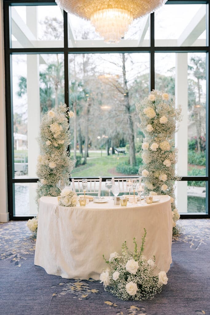 wedding reception details at Hyatt Regency Grand Cypress Resort in Orlando, Florida, captured by Jennifer Holly Photography