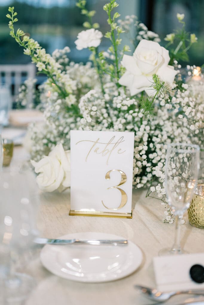 wedding reception details at Hyatt Regency Grand Cypress Resort in Orlando, Florida, captured by Jennifer Holly Photography