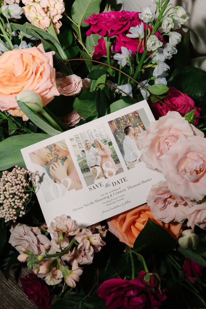 vibrant hot pink and blush floral details at Sterling Event Venue in Minneola FL captured by Jennifer Holly Photography
