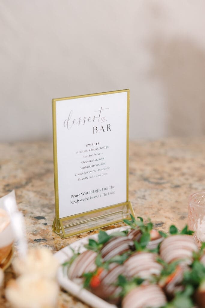 indoor wedding reception details at Sterling Event Venue in Minneola FL captured by Jennifer Holly Photography