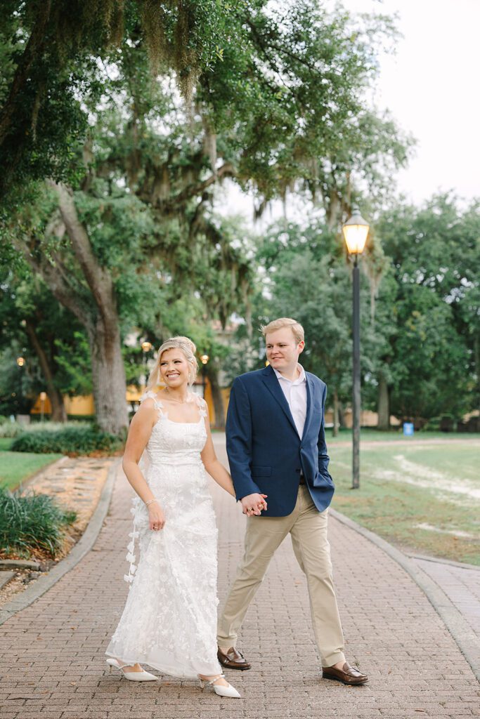 Candid Winter Park engagement photo captured by Jennifer Holly Photography